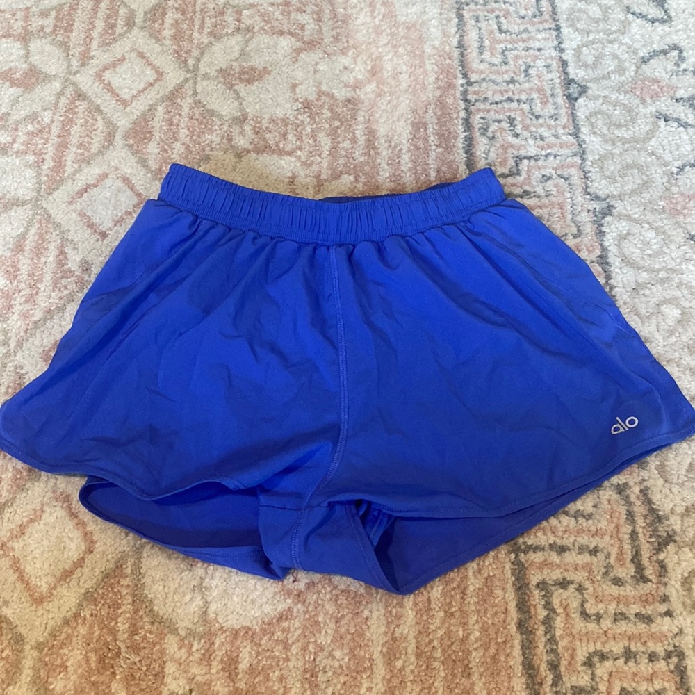 ALO Yoga Royal Blue Athletic Shorts